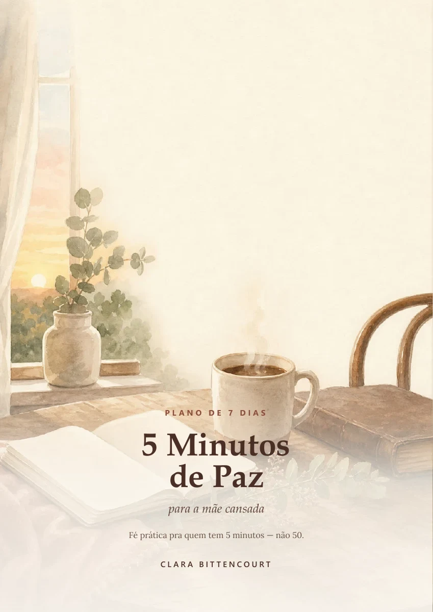 Capa real do devocional com planner 5 Minutos de Paz